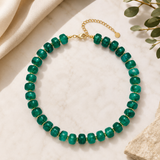 Necklaces - Coastal Glow Necklace - Emerald Essence