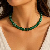 Necklaces - Coastal Glow Necklace - Emerald Essence