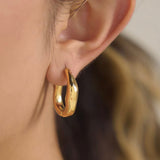 Earrings - Sole Gold Hoops Earring