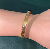 Bracelet - Gold Cross Nut Bracelet