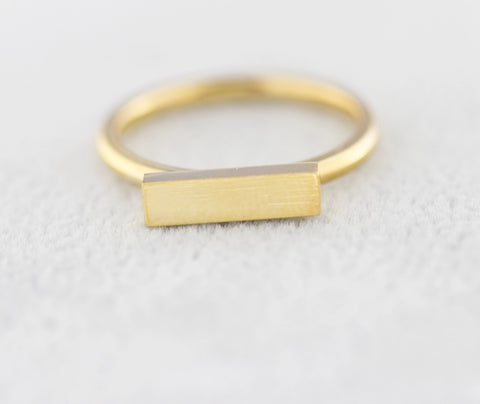 Rings - Gold Bar Ring