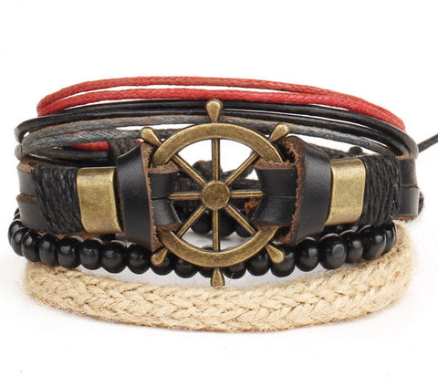 Men Bracelet - Nautica Stacked Bracelet
