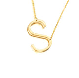 Necklace - Gold Initial Letter Necklace
