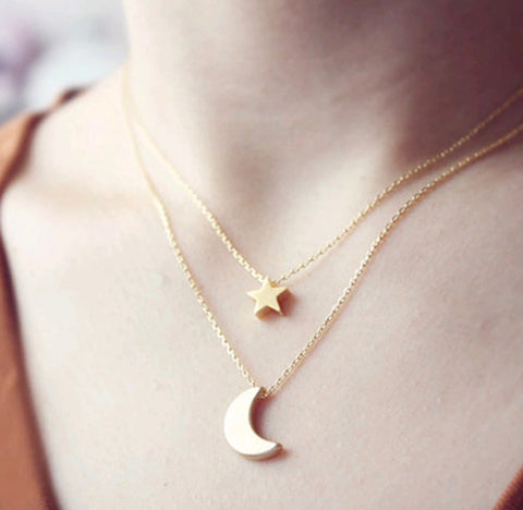 Necklace - The Star & Moon Necklace