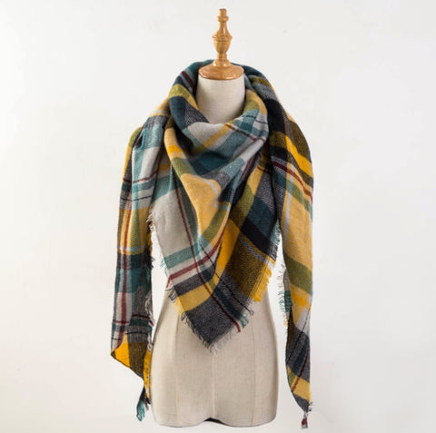Scarfs - Yellow and Teal Scarf