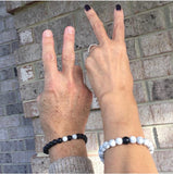 Bracelets - His & Hers Marble Bracelet Set