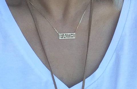 Necklace - Gold Faith Necklace