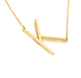 Necklace - Gold Initial Letter Necklace
