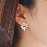 Earrings - Diamond Tear Drop Earrings - 3just3 - 3