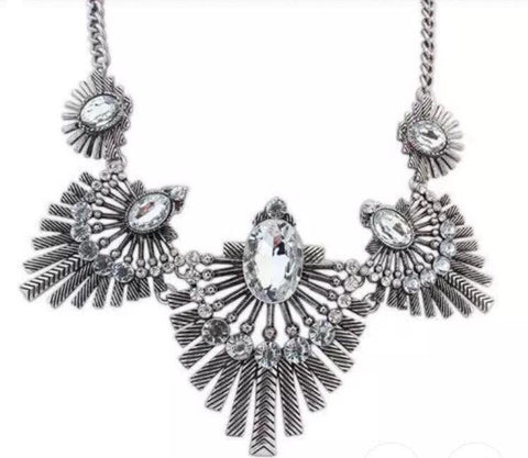 Necklaces - Silver Tammi Statement Necklace