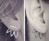 Earrings - Silver Leaf Stud Earrings