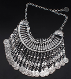 Necklaces - Chandelier Coin Necklace - 3just3 - 2