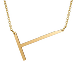 Necklace - Gold Initial Letter Necklace