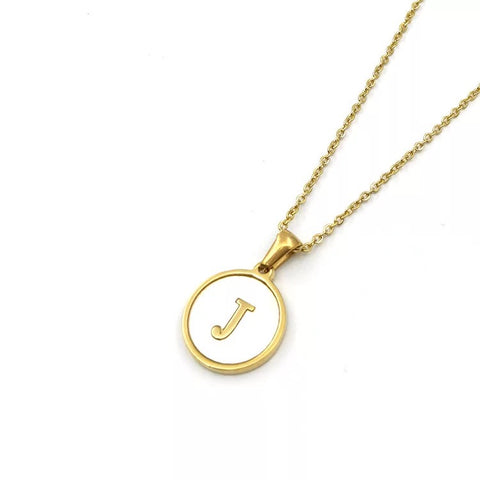 CD Lock Necklace Gold-Finish Metal