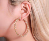 Earrings - Rope Chain Hoops