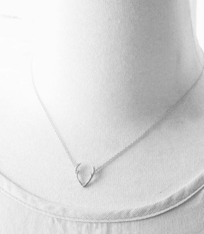Necklaces - Silver Horn Necklace