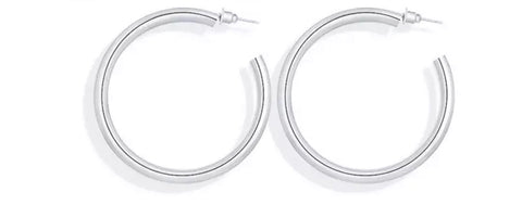Earrings -  Silver Hoops