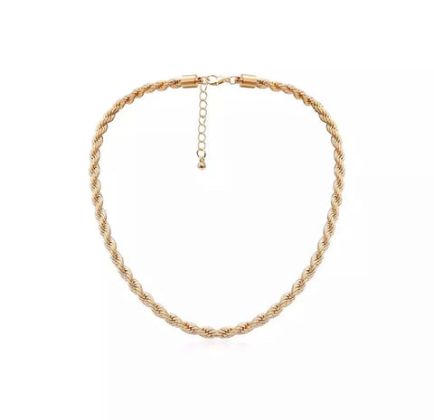 Necklaces - Gold Rope Necklace