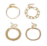 Bracelet - Stackable Chain Bracelets - Set of 4