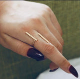 Rings - Gold Double Bar Ring