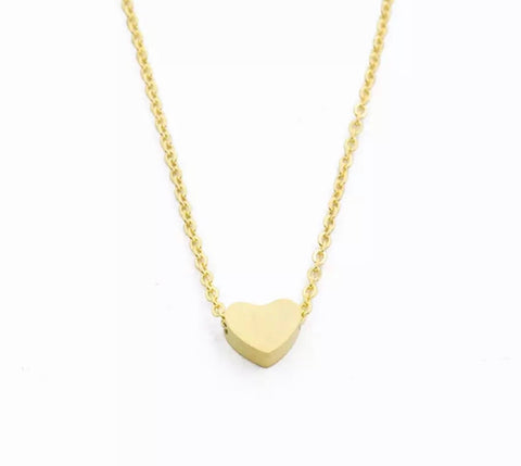 Necklaces - Gold Heart Necklace