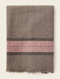 Scarfs - Plaid Pink and Tan Blanket Scarf